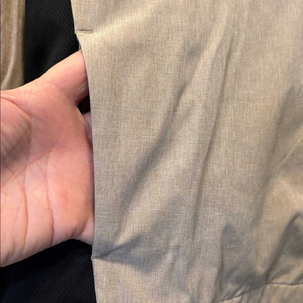 Carter's Light Gray Jacket  Black Trim 1/4 Zip Water Resistant Sz 10 kids